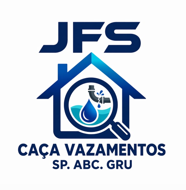 Logotipo da JFS Caça Vazamentos, empresa especializada em serviços de encanador.